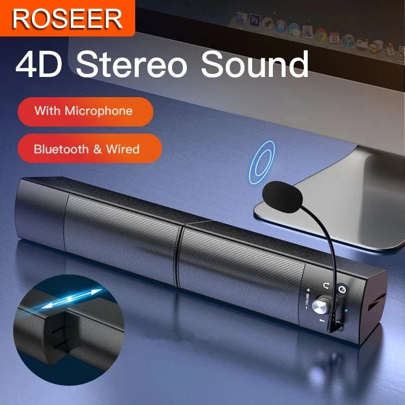 Wireless subwoofer speaker with Bluetooth, microphone, and premium audio technology for an immersive entertainment experience