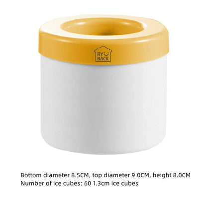 Portable 2-in-1 ice bucket mold with lid for kitchen and outdoor use