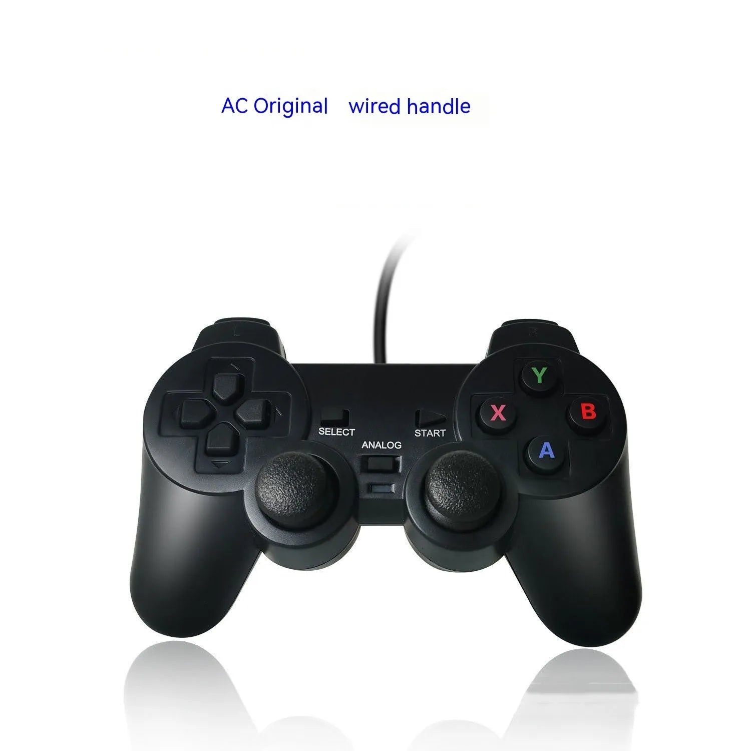 Wired USB game controller with SNES-style buttons for Super Console X retro gaming