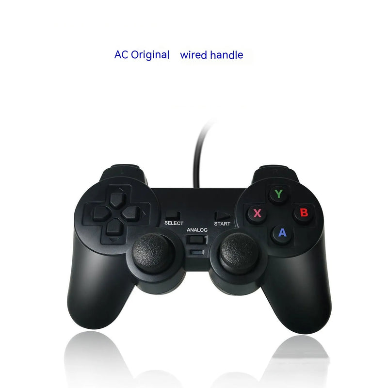 Gamepad controller for Nintendo Switch Super Console X and similar retro consoles, wired USB game machine handle with classic SNES-style layout and button configuration for arcade gaming enthusiasts and home console entertainment