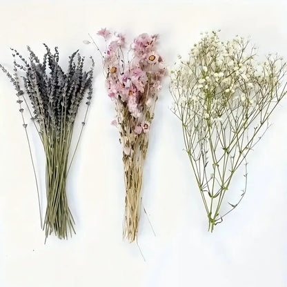43cm dried lavender flower bouquet in pink and white colours for home décor centrepiece