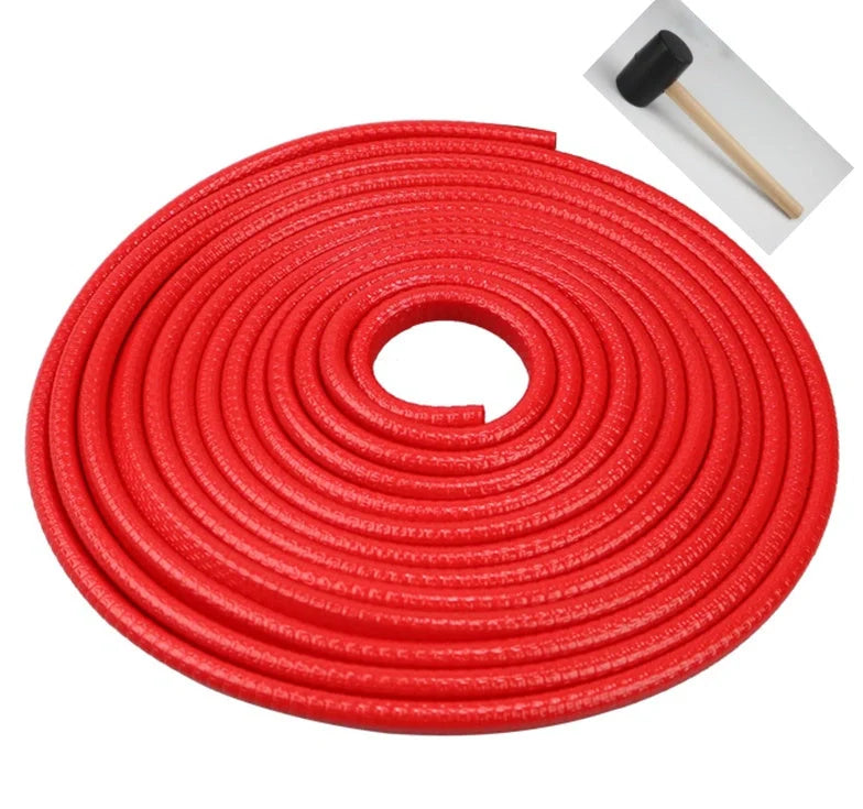 Universal car door anti-collision strip with steel disc for edge protection