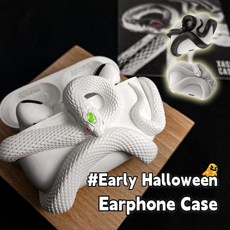 Stylish Halloween AirPods Pro Case with Spooky Snake Design - Protects your AirPods Pro in a unique, eye-catching silicone case