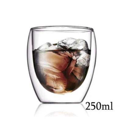 3D double-layer panda cup with skull design for wine, featuring inner Christmas tree pattern