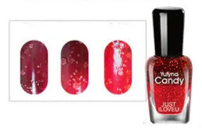 7ml oily warming nail polish bottle in a selected shade from W01 to W33, 33 colour options