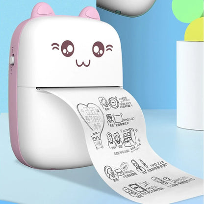 A compact, portable Bluetooth wireless photo printer for mobile devices, featuring high-quality thermal printing, rechargeable battery, and easy app connectivity.