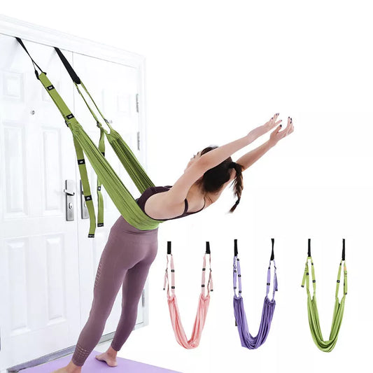 Adjustable Yoga Stretch Belt for Anti-gravity Inversion Exercises with 660lbs Capacity