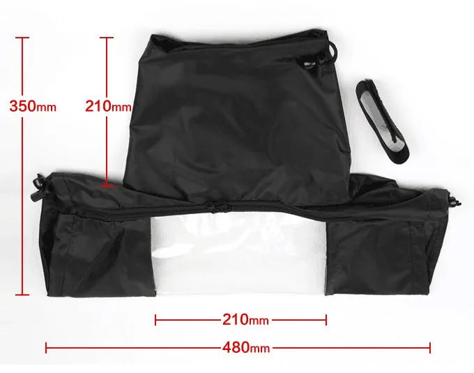 Transparent PVC rain cover for DSLR camera with long focus lens