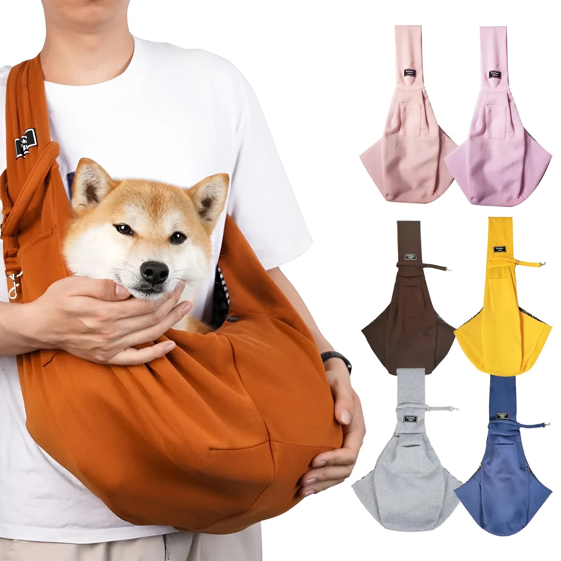 Cat messenger bag in folded and unfolded positions showing large capacity interior and breathable fabric construction