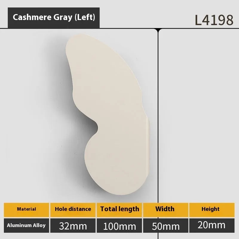 Butterfly cartoon cabinet door handle in multiple colours for children's room furniture