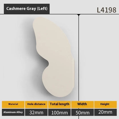 Butterfly cartoon cabinet door handle in multiple colours for children's room furniture
