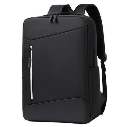 Waterproof Oxford cloth business backpack with curved belt system in solid colour design