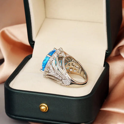 Italian court retro hollow women's ring in brass steel with KYRA0406 colour