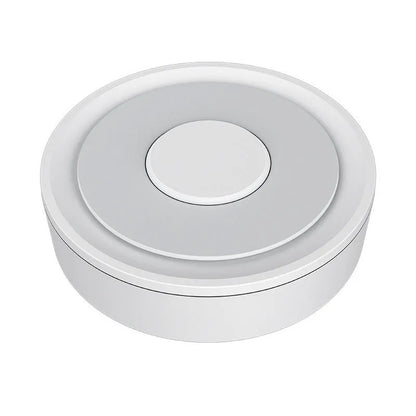 White square Zigbee smart home gateway hub with compact 78mm dimensions for home automation control