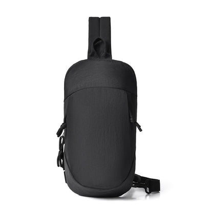 Nylon outdoor crossbody sports bag with mobile phone compartment in multiple colour options