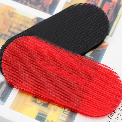 Retro oil hair cutting patch set with red and black fibre clips