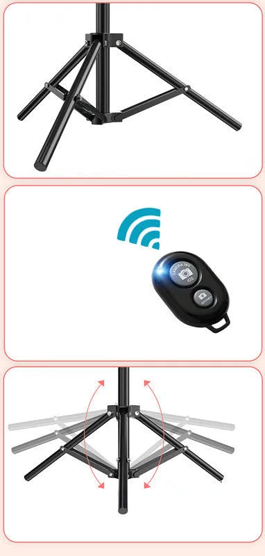 10-inch ring selfie light with metal bracket for smartphone photography and video