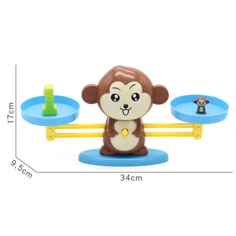Engaging early math learning toys with colorful digital characters, including monkeys, penguins, and other animals, designed to teach preschoolers essential numeracy skills through interactive play.