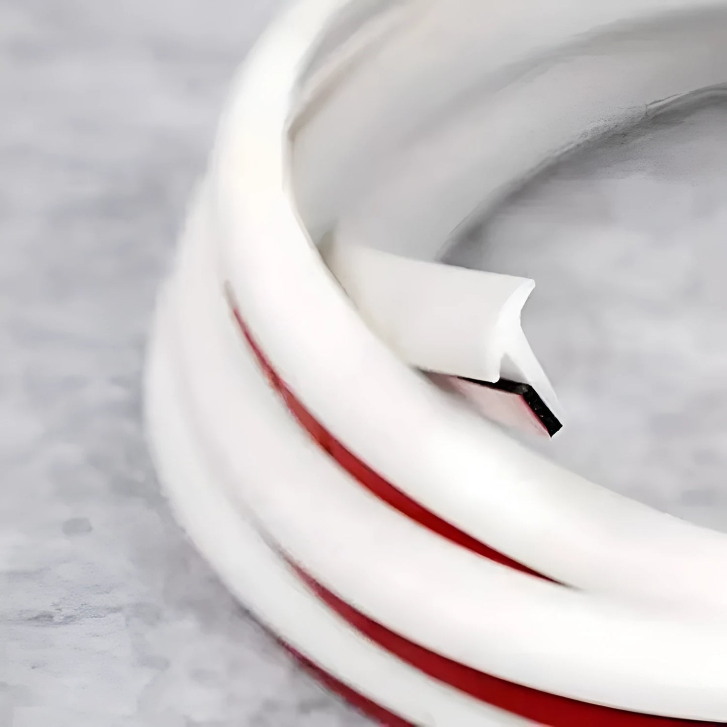TPE rubber seal strip for car bumper and door gap filling in black or white colour