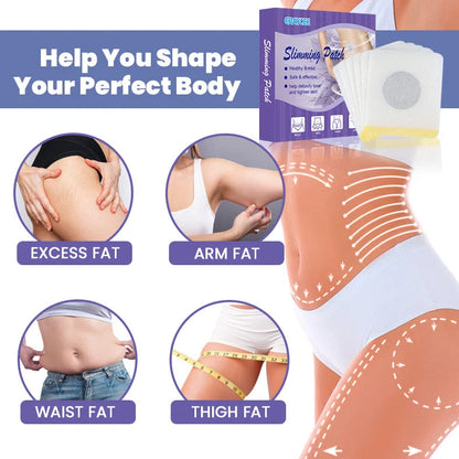 Box of 30 body shaping navel health patches with herbal infusion for abdominal contouring support