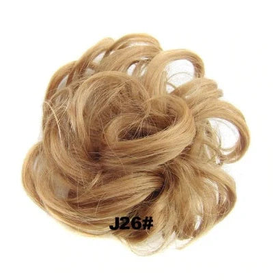 Hair ring wig in various colours from 1# to Burg, showing synthetic fibres and natural hairline for temporary styling
