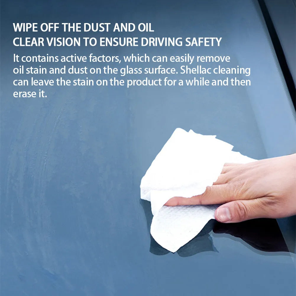 Tube of glass oil film remover cleaning cream paste for car and window decontamination