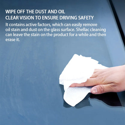 Tube of glass oil film remover cleaning cream paste for car and window decontamination