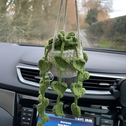 Creative car rearview mirror pendant measuring 22cm by 7cm in chemical fibre