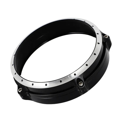 Black CNC aluminium headlight cover for BMW R Nine T Scrambler motorcycle 2014-2017