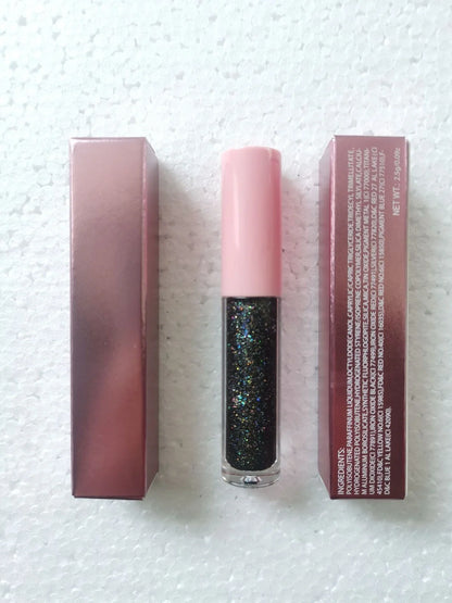 15 Colour Laser Lip Lacquer tubes showing waterproof formula with laser powder technology