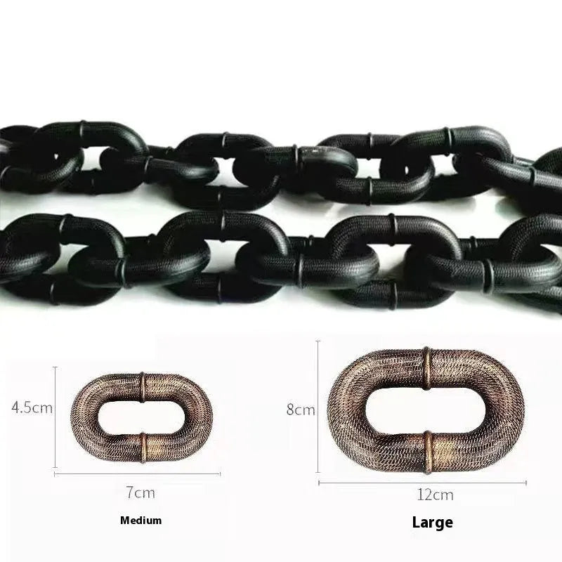 PP plastic dog leash in bronze, antique silver, or black with 1.5 m, 2 m, 3 m lengths and large or medium sizes for pets and video props