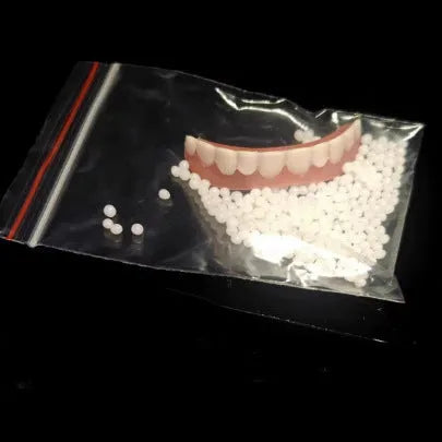 Silicone simulation denture socket dental training model with upper and lower teeth in colour box