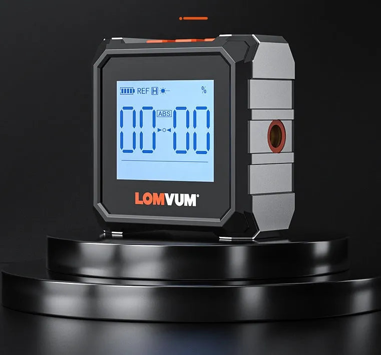 Longyun digital inclinometer with infrared laser measurement, alloy casing, and backlight display