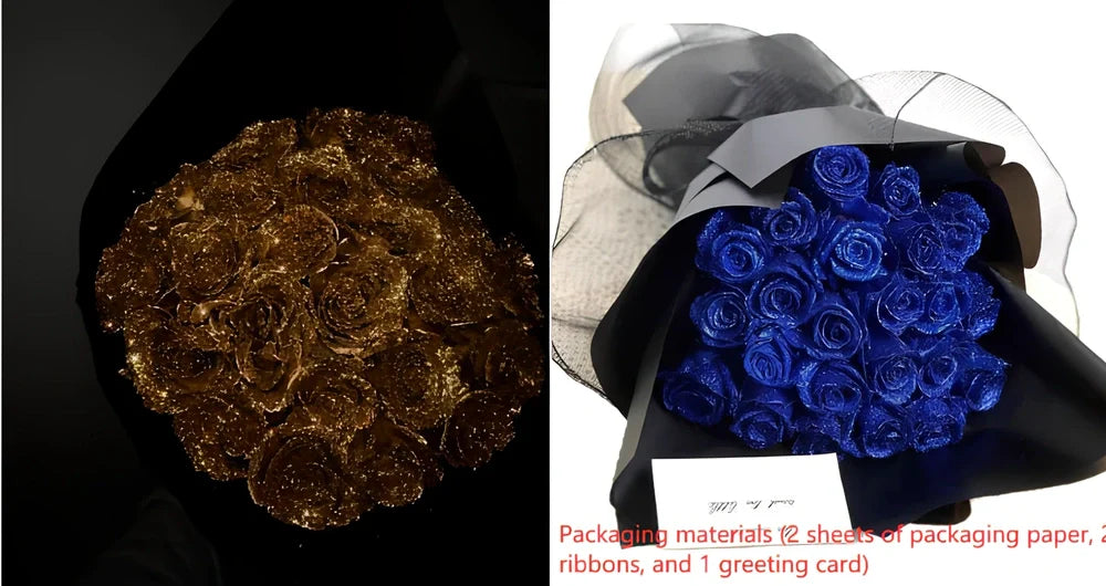 Personalised Valentine's Day preserved bridal bouquet with manual processing in multiple colour options
