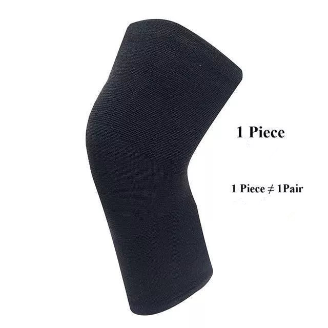 Knee support sleeves for joint pain and arthritis relief in black, skin, and gray