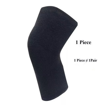 Knee support sleeves for joint pain and arthritis relief in black, skin, and gray