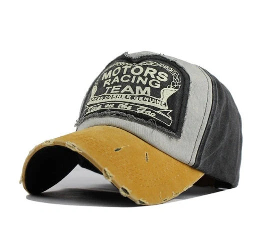 Cotton Baseball Hip Hop Cap with extended visor in vibrant colours