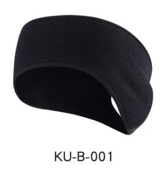 Thermal fleece sports headband with contoured design for full ear coverage, available in multiple colors