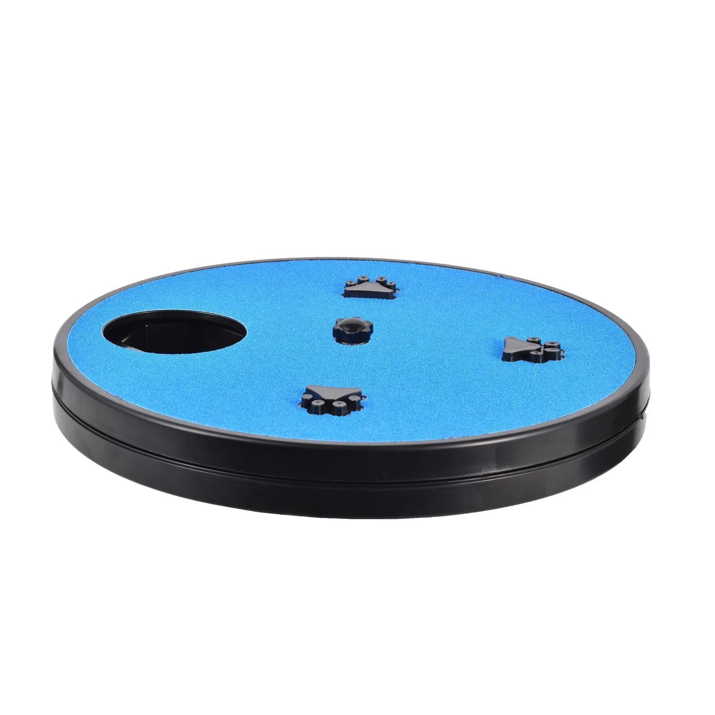 Dog nail file board with rotatable sandpaper surface and suction cup base