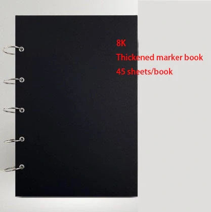 Premium sketchbook with high-quality marker paper in various colours and sizes