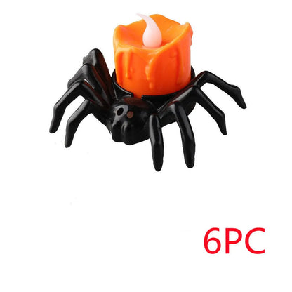7x8.5x5cm reusable plastic spider candlestick Halloween decoration