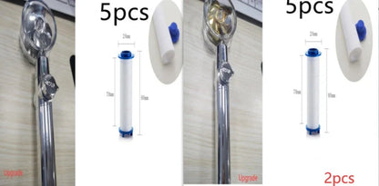 Turbo Propeller Shower Head with 360° fan extension and holder for a luxurious shower experience