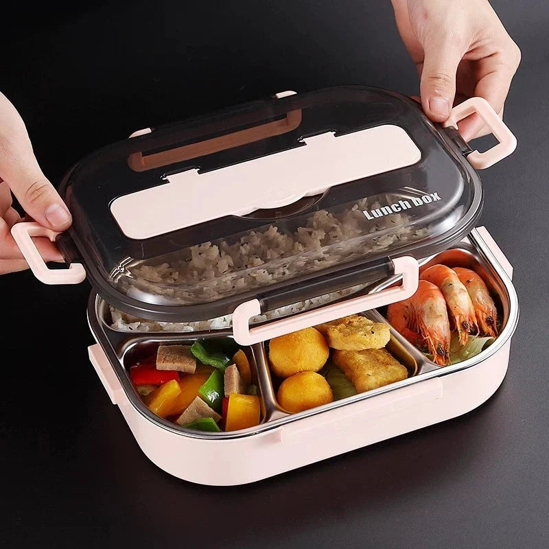 Dielectric Insulated Lunch Box in green, blue, pink, and black with stainless steel inner tank