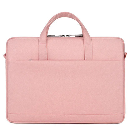 Oxford cloth laptop liner bag for MacBook 13-15 inch, zipper, multiple pockets, black blue grey pink