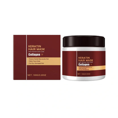 5.5cm cube hair mask with hydrolysed keratin and collagen for protein repair