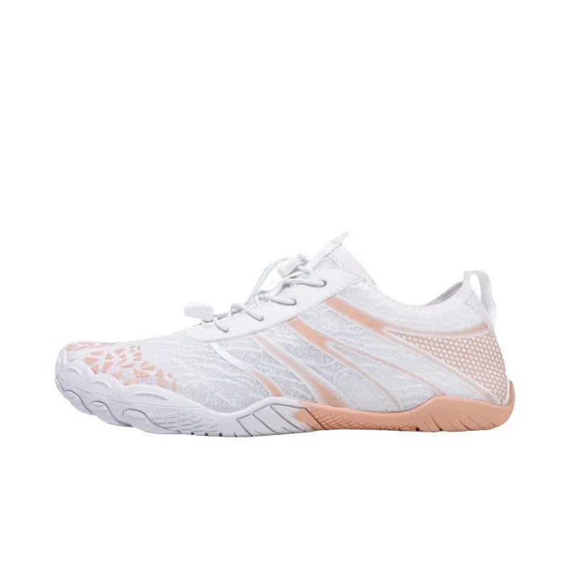 Beach running shoes with Lycra stretch fabric uppers in various colours for upstream sports