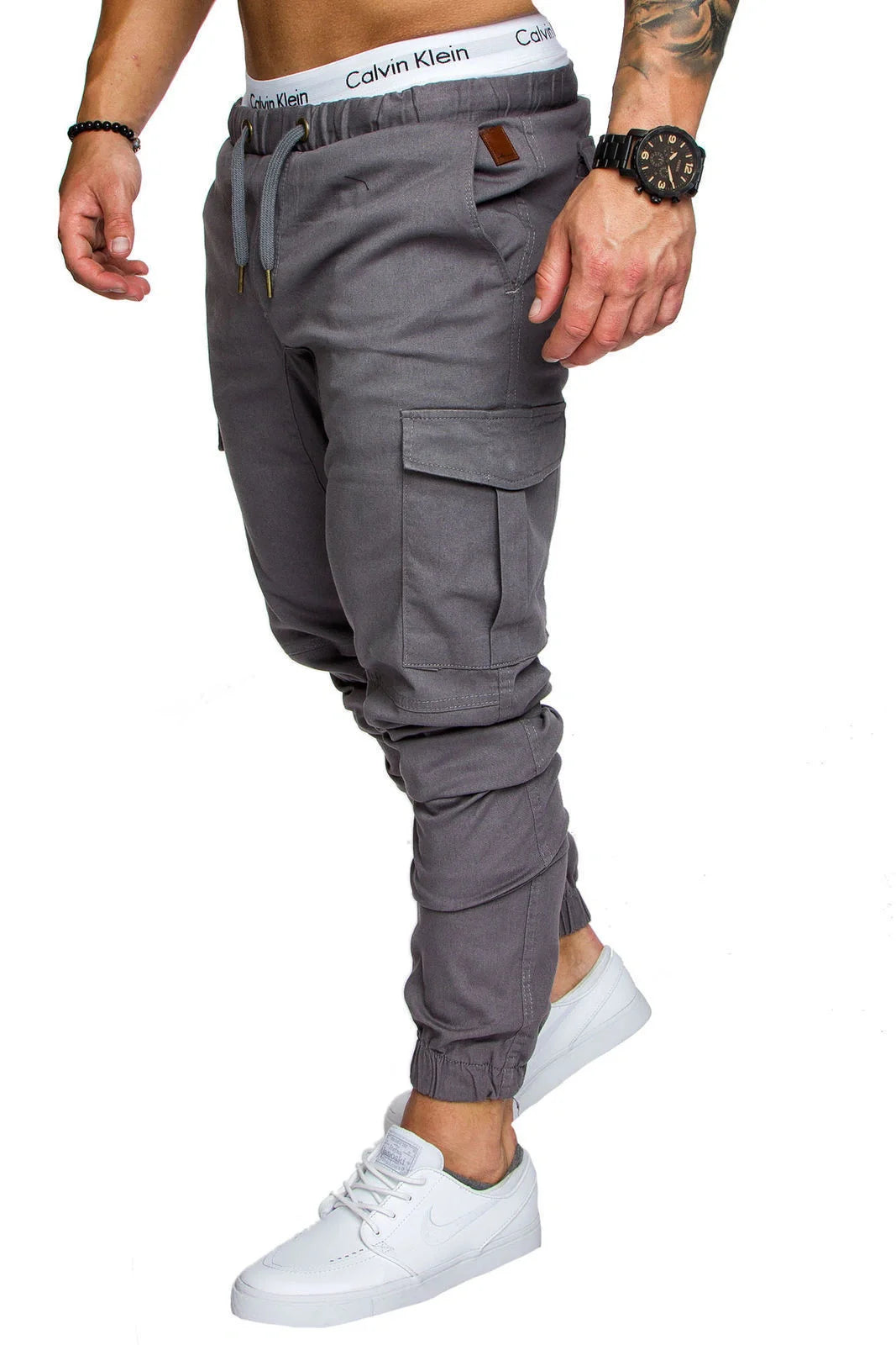Men's stylish woven casual corset pants in various colours