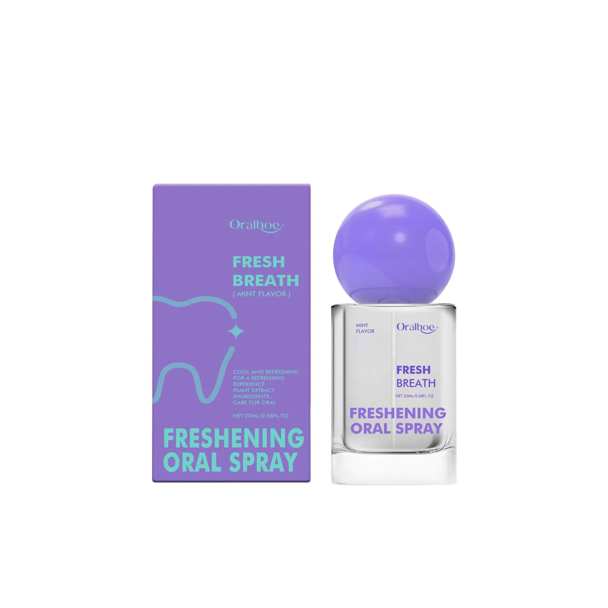20ml portable oral spray bottle for tooth stain removal with export labelling
