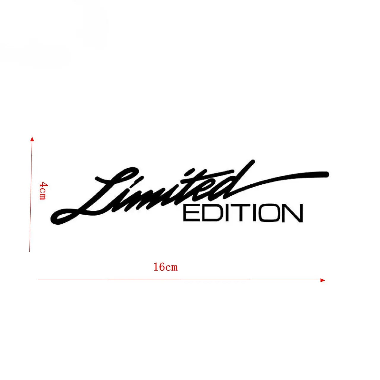 Black laser reflective car sticker with text design on PET material