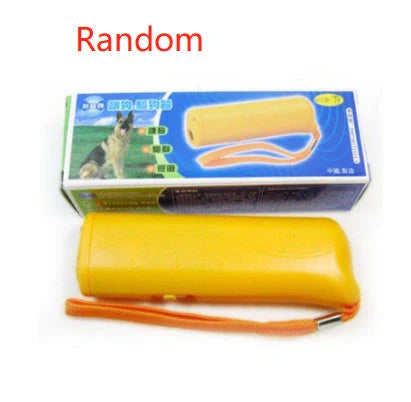 3-in-1 Anti Barking Dog Training Device with ultrasonic repeller and LED flashlight features
